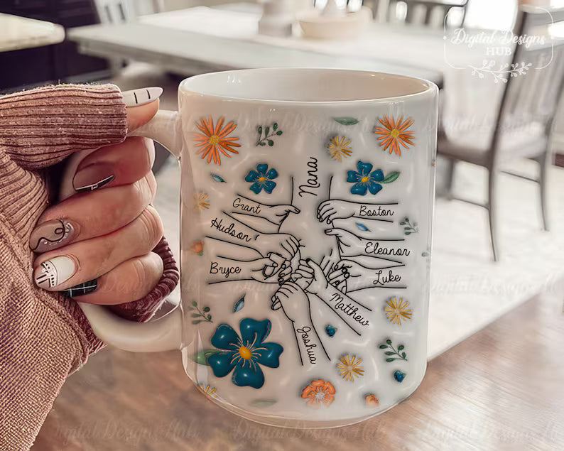 Personalized Mother’s Day Mug – Custom Mom & Kids Cup
