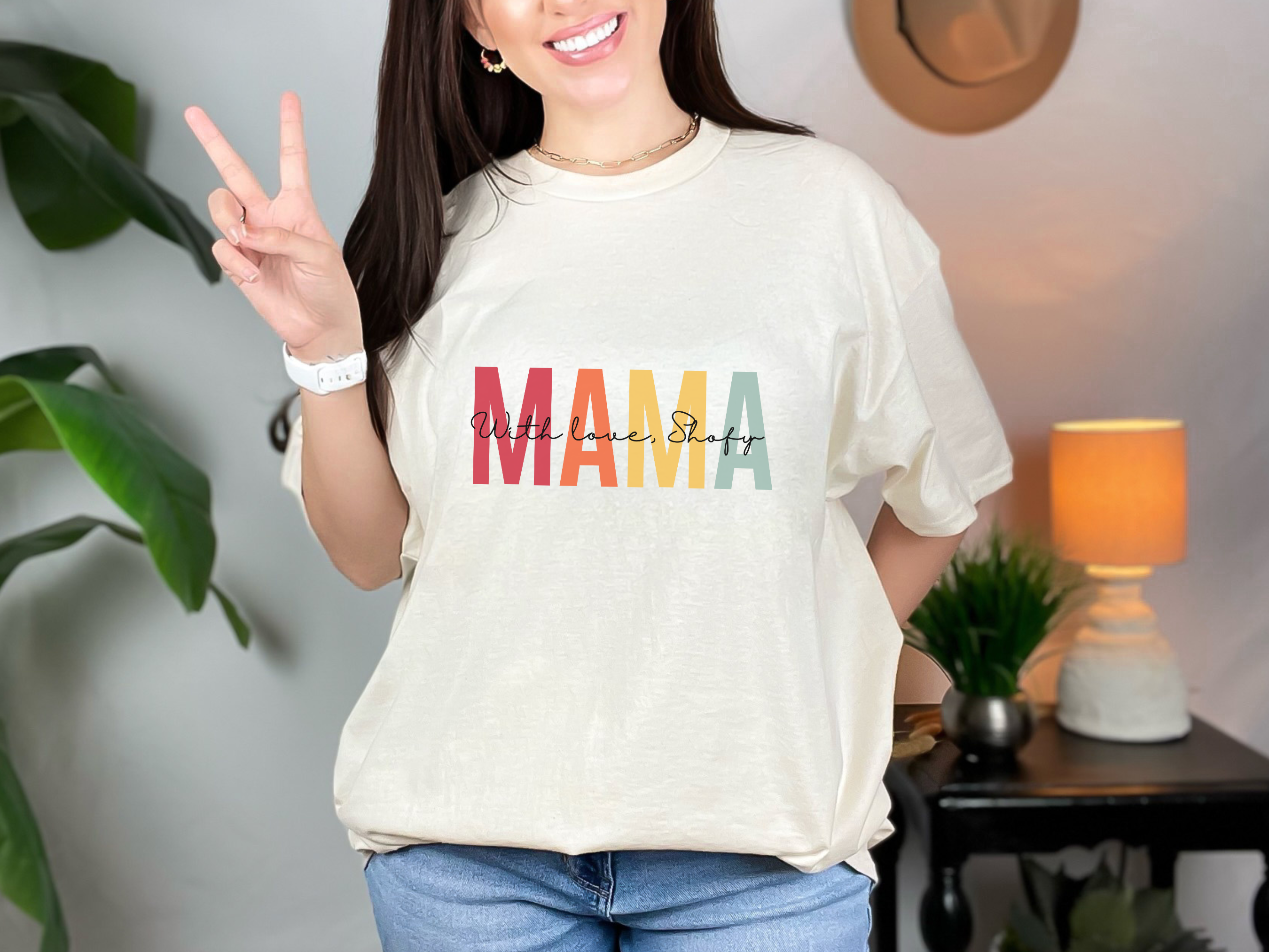 Custom Mama Shirt, Mom Shirt With Names, Personalized Mama T-shirt, Custom Mama Shirt, Mother's Day Shirt, Trendy mom shirt