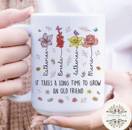 Best Friends Mug – Personalized with Names & Quote