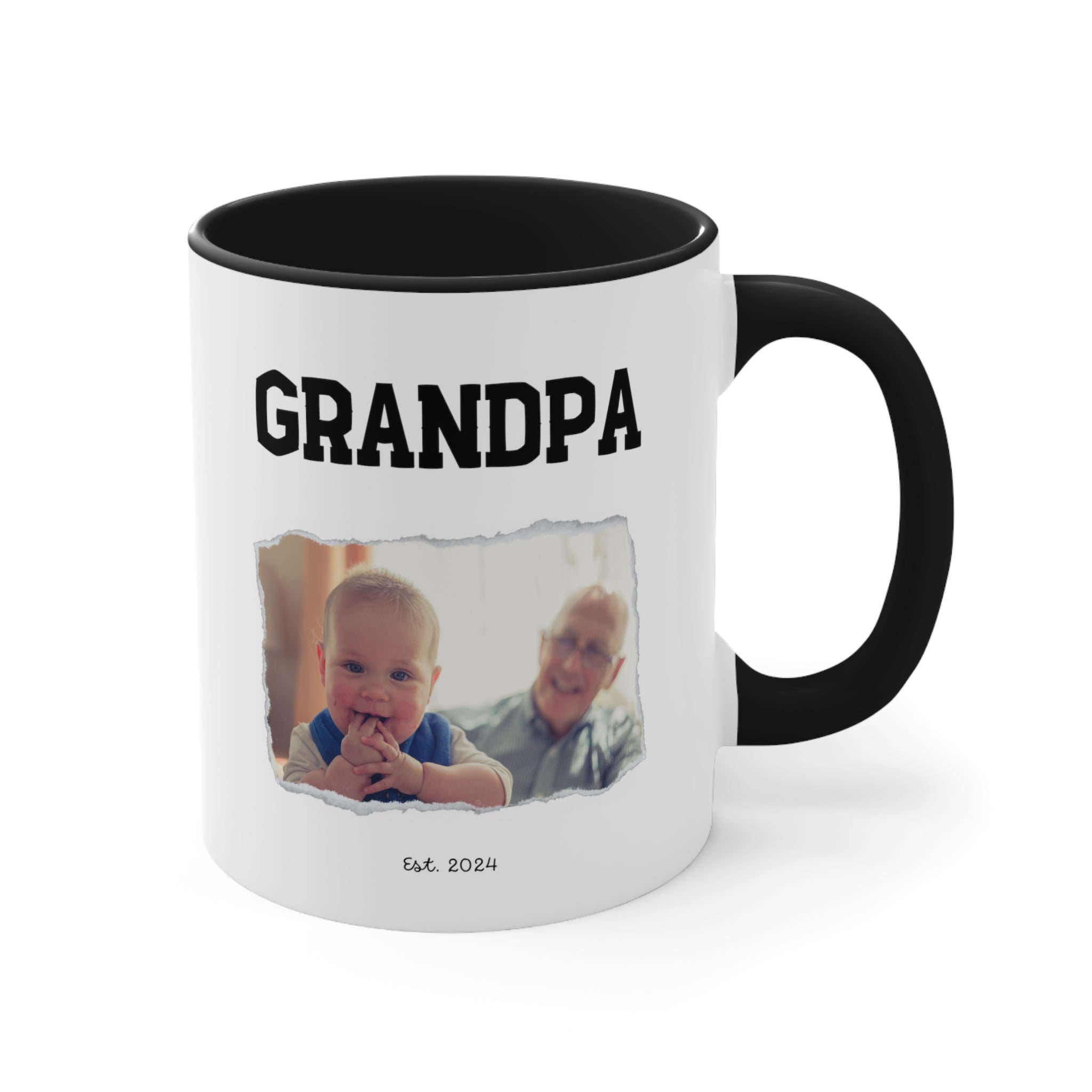 Personalize Promoted Dad to Grandpa Mug