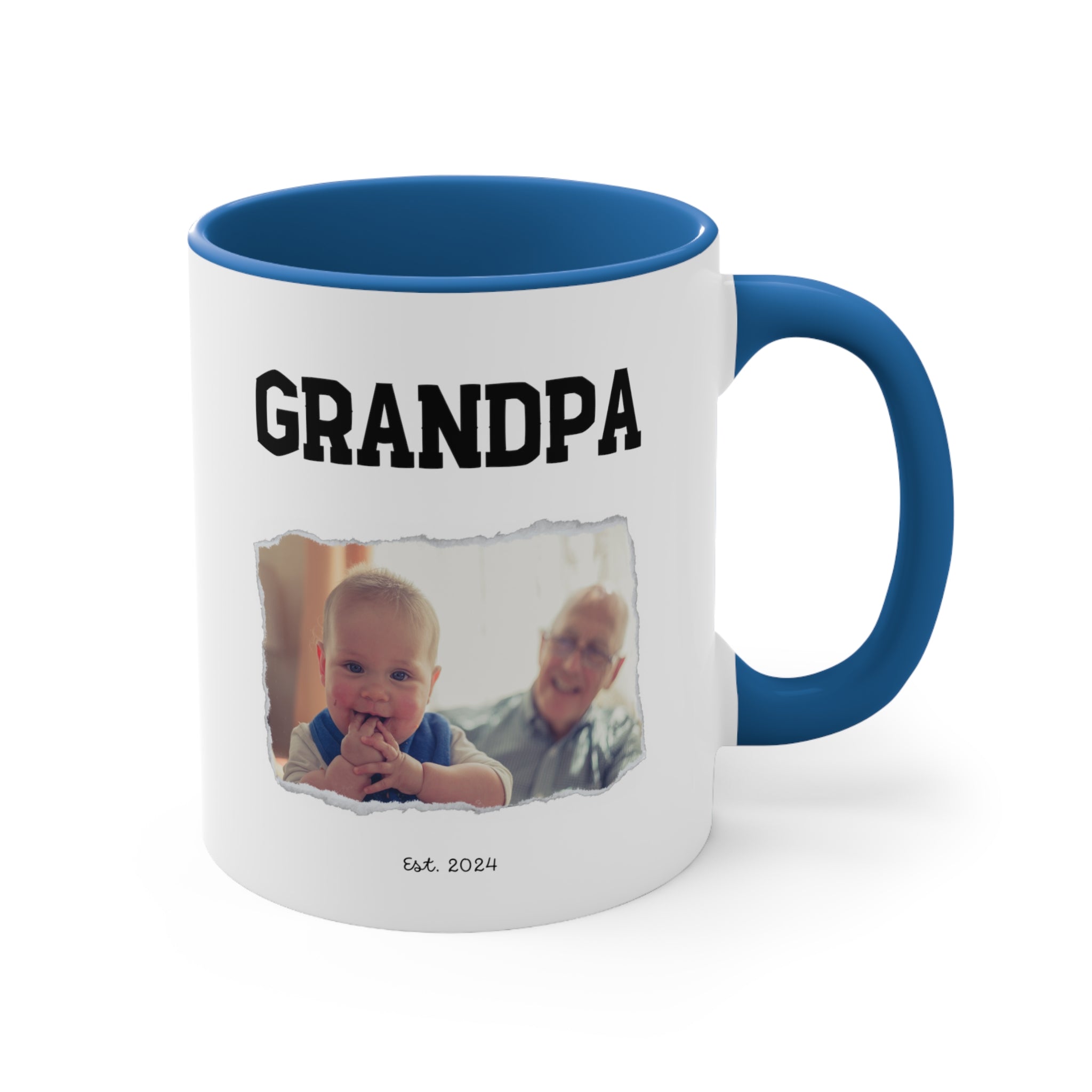 Personalize Promoted Dad to Grandpa Mug