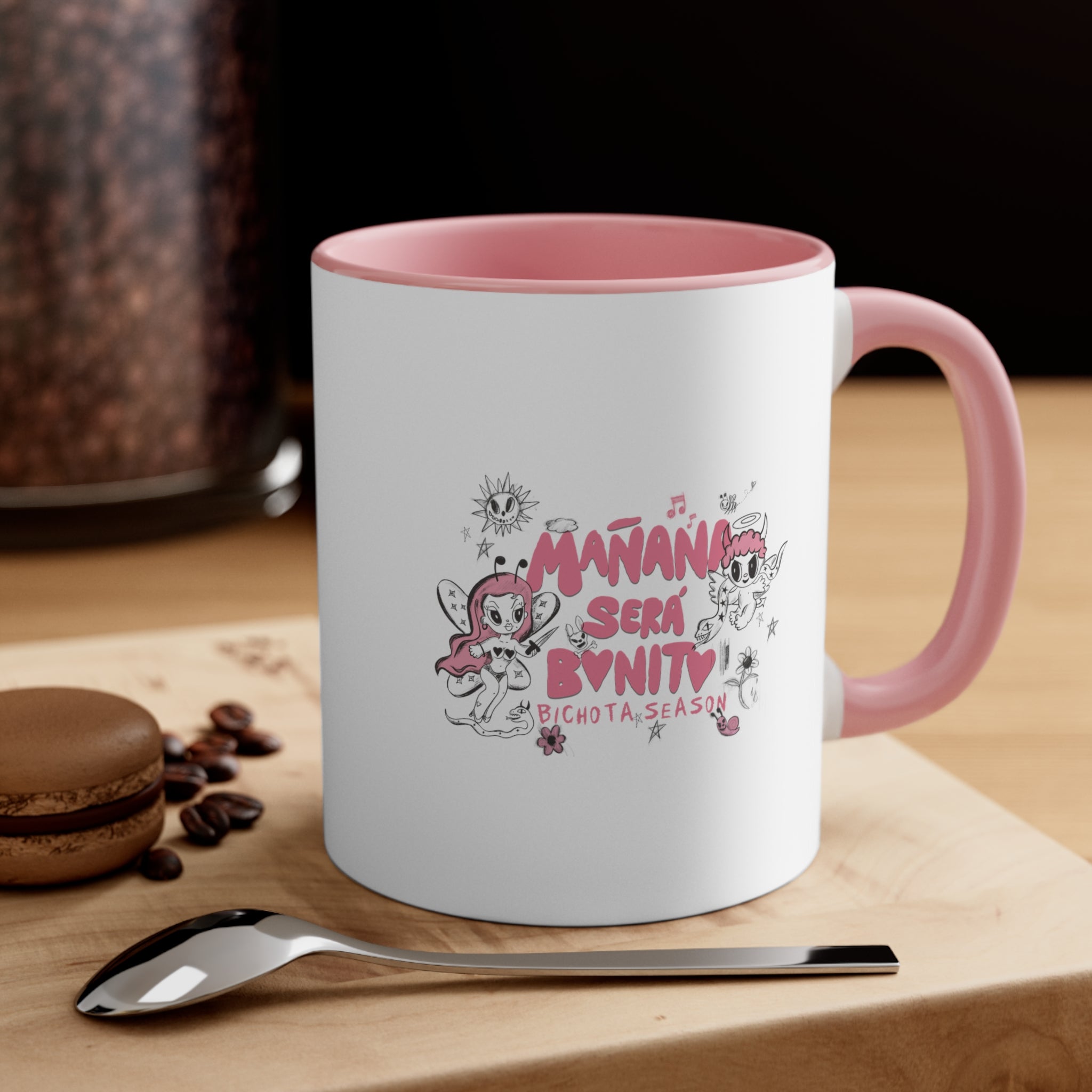 Bichota Season Ceramic Mug with Back, 11oz