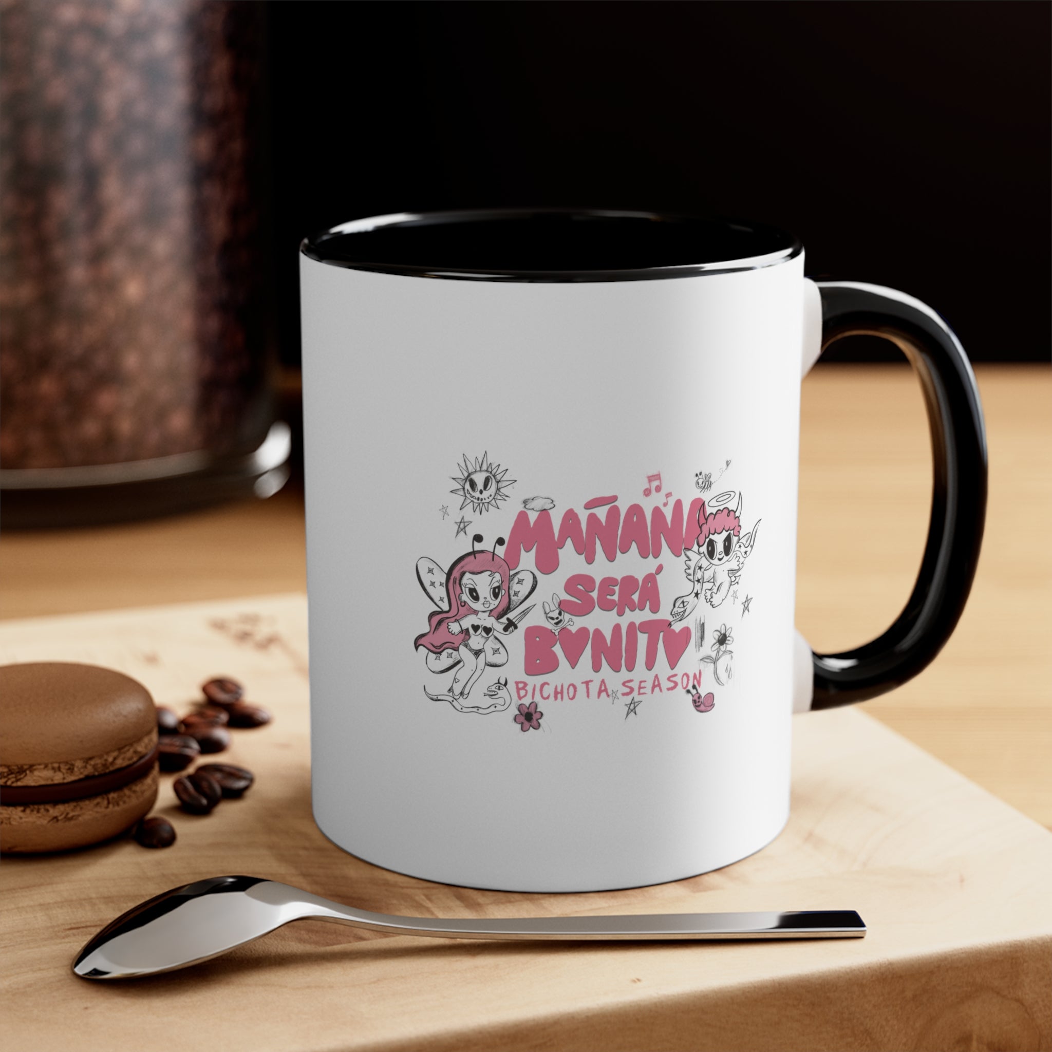 Bichota Season Ceramic Mug with Back, 11oz