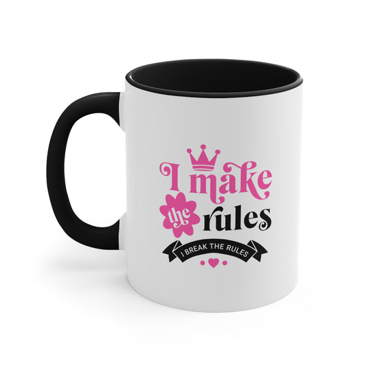 Rule Maker, Rule Breaker 11oz Mug – Bold Ceramic Coffee Mug with Stylish Design