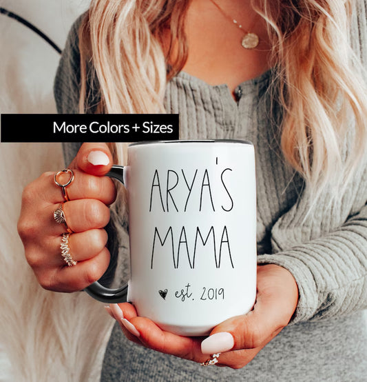 Mama Mug – Cute Ceramic Coffee Cup for New Moms or Mother’s Day Gift