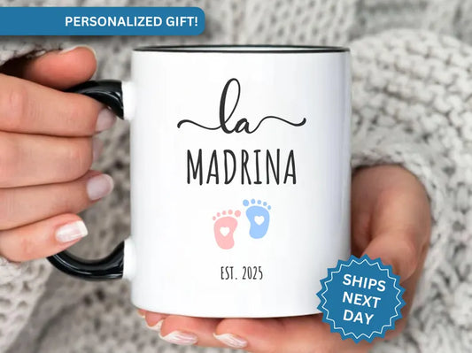 Personalized Godparents Mug – Custom Gift for Madrina & Padrino