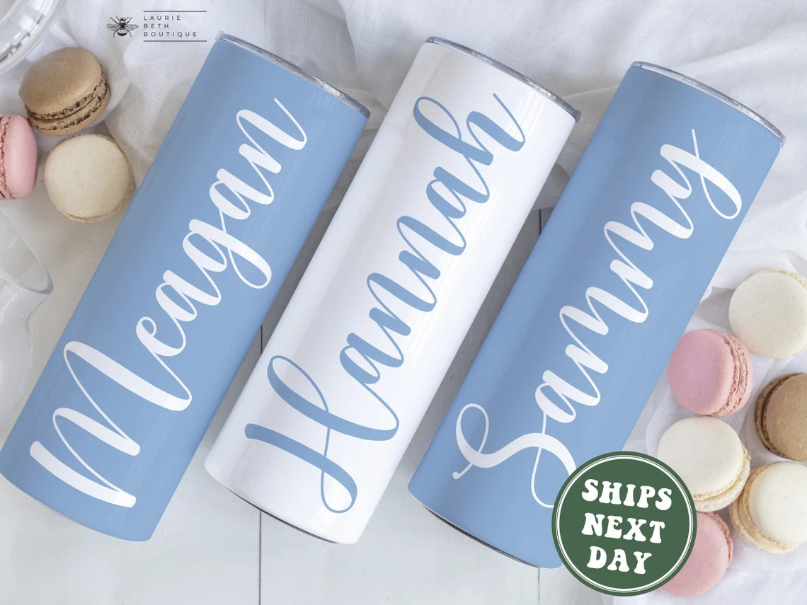 Custom Bridesmaid Tumblers – Personalized Wedding Party Gift