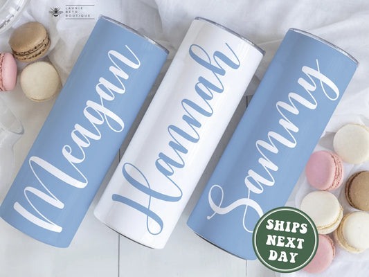 Custom Bridesmaid Tumblers – Personalized Wedding Party Gift