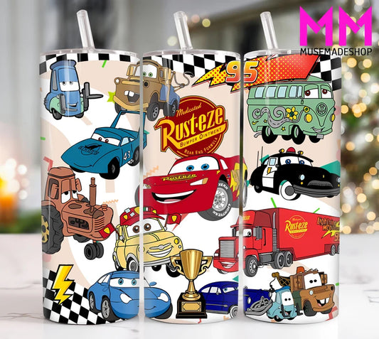 Personalized Cartoon Career Tumbler – 20oz Custom Skinny Cup with Name & Profession Illustration