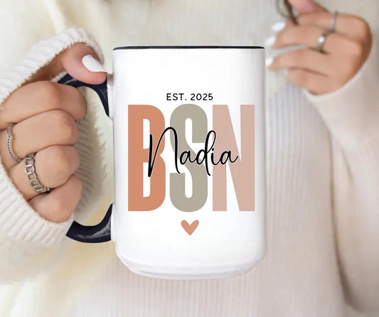 Custom RN Graduation Tumbler – Personalized Nursing Graduate Gift