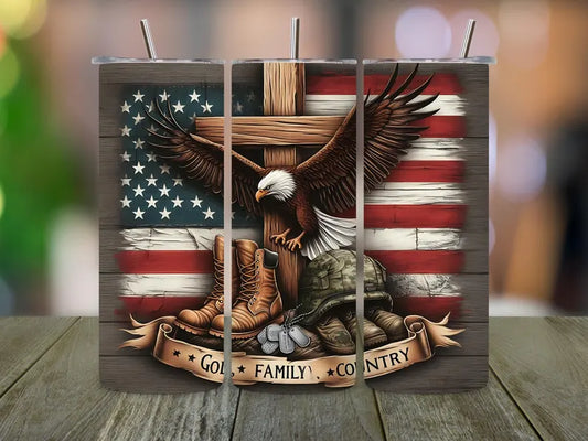 1776 “We the People” 20 oz Skinny Tumbler – Patriotic Insulated Cup with Flag & Liberty Wrap