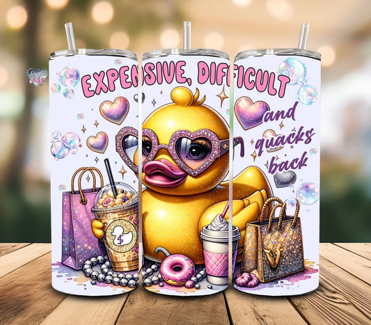 Sassy Rubber Duck 20oz Skinny Tumbler – Fun & Playful Drinkware for All Ages