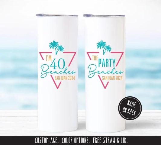 Custom Bestie Beach Trip Tumbler – Personalized Girls Getaway Cup