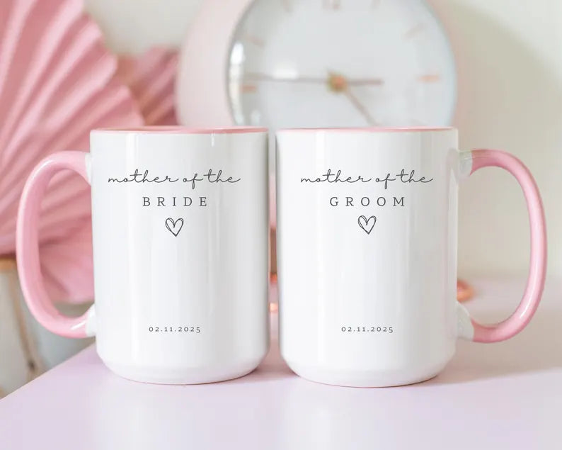 Mother of the Bride & Groom Custom Mug – Personalized Gift