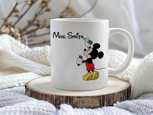 Personalized Mickey Style Name Mug – Custom Gift for Kids & Disney Fans
