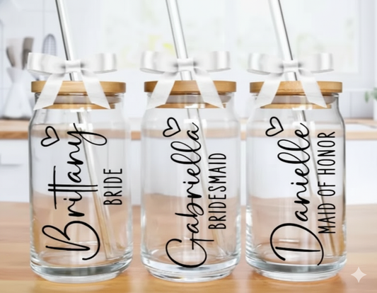 Personalized Bridesmaid Tumbler – Custom Bridal Party Cup