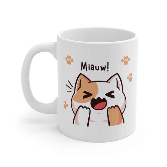 Miauw Cat Coffee Mug