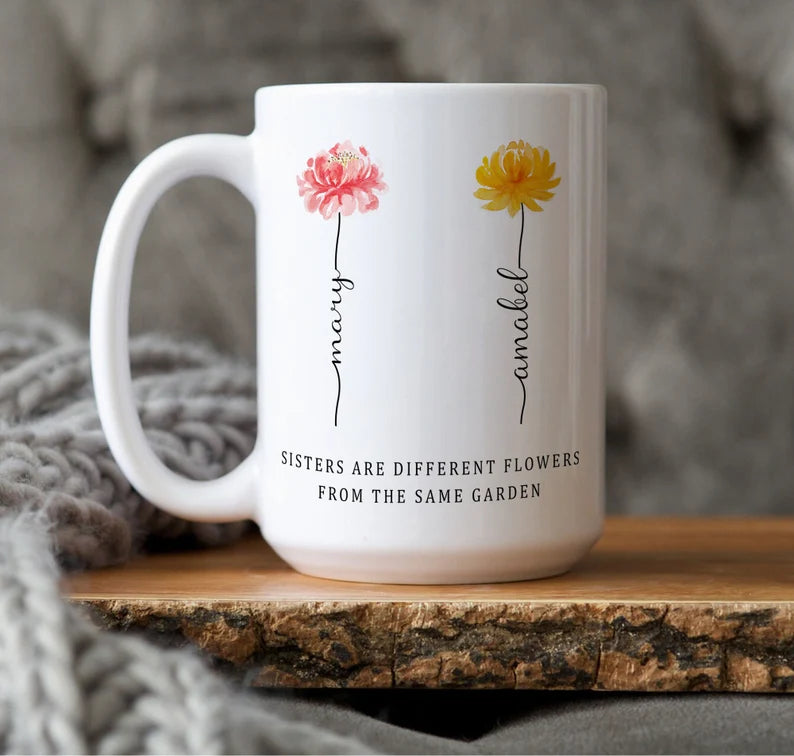 Funny Sister Mug – Personalized Gift for Sisters, Best Friends