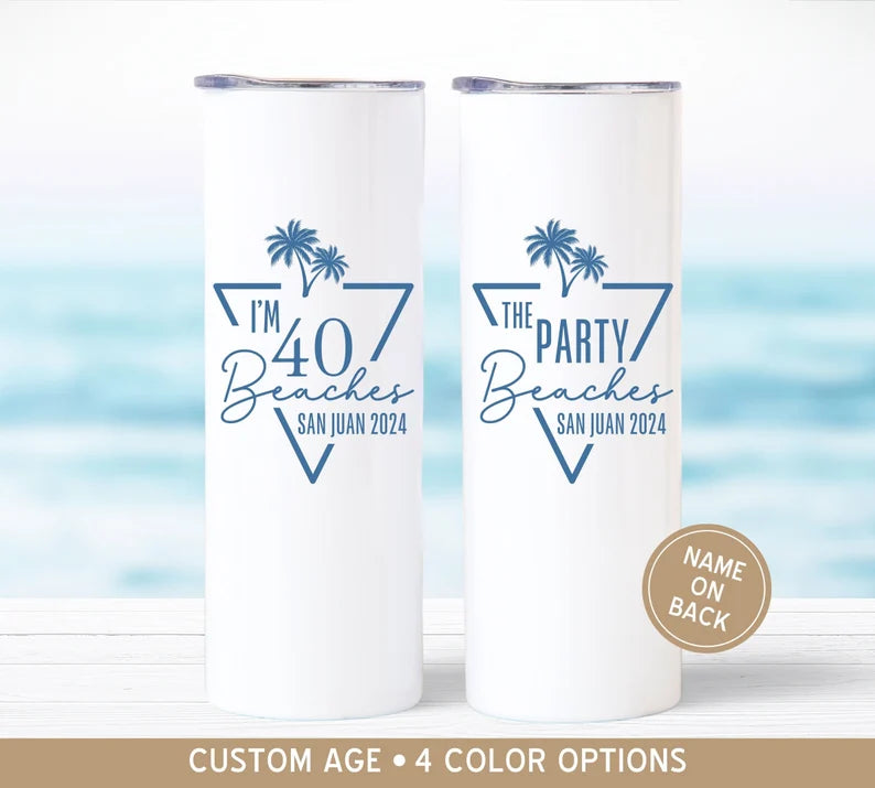 Custom Bestie Beach Trip Tumbler – Personalized Girls Getaway Cup