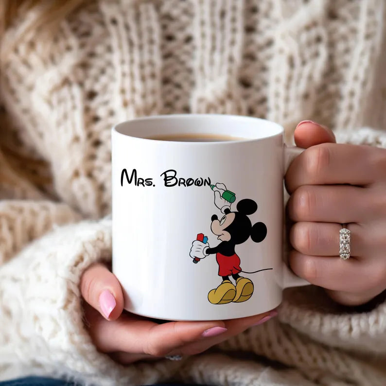 Personalized Mickey Style Name Mug – Custom Gift for Kids & Disney Fans