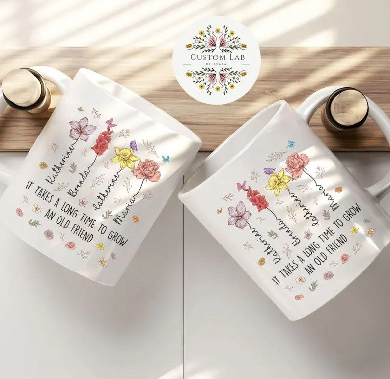Best Friends Mug – Personalized with Names & Quote