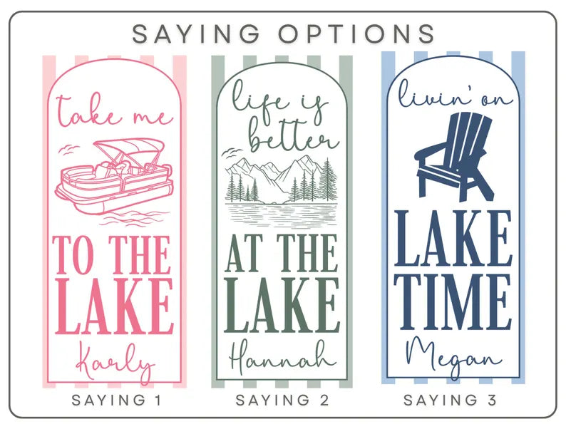 Custom Lake Tumbler – Personalized Lake Life Cup with Name