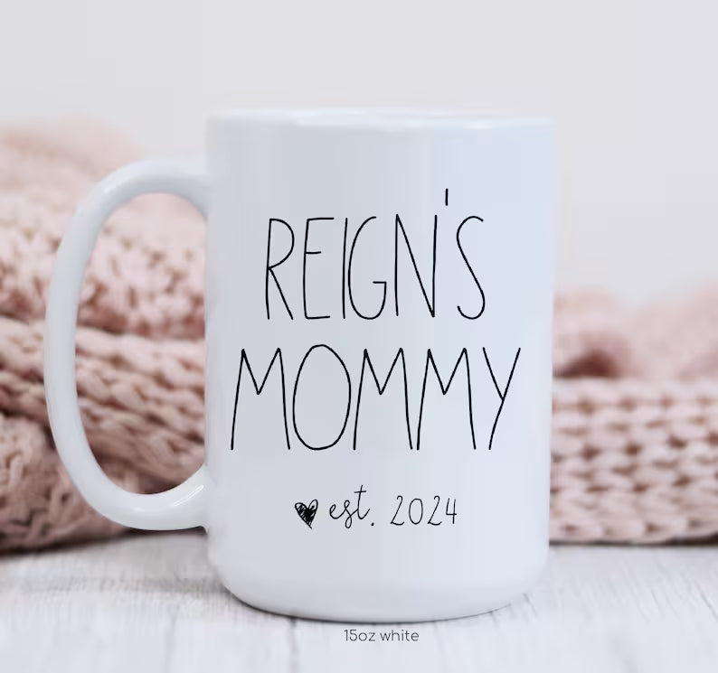 Mama Mug – Cute Ceramic Coffee Cup for New Moms or Mother’s Day Gift