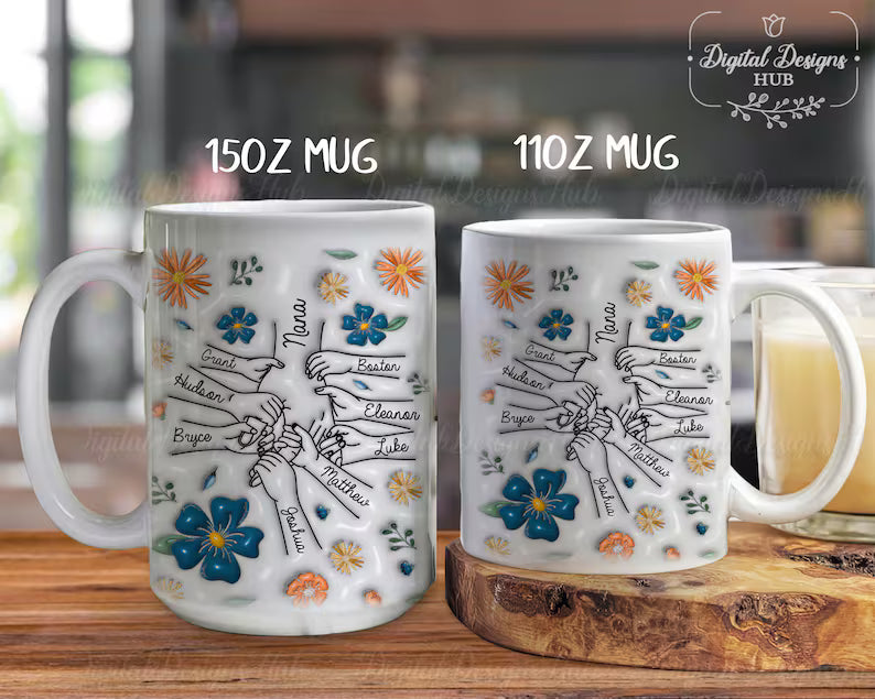 Personalized Mother’s Day Mug – Custom Mom & Kids Cup