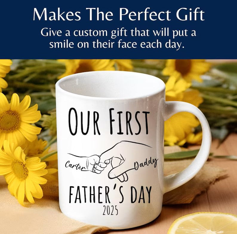 First Father’s Day Mug – Personalized Gift from Baby