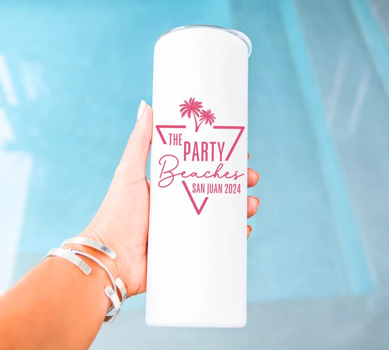 Custom Bestie Beach Trip Tumbler – Personalized Girls Getaway Cup