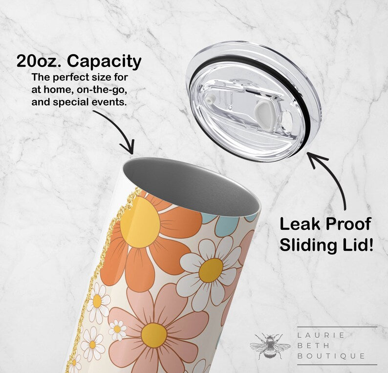 Retro Bride Tumbler – Cute Personalized Bachelorette Gift for Future Mrs.