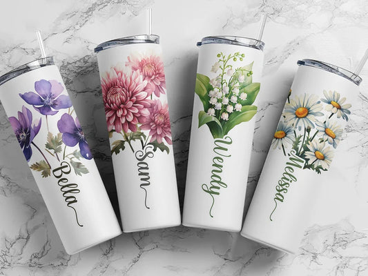 Personalized Name Tumbler – 20oz Elegant Script Style Cup
