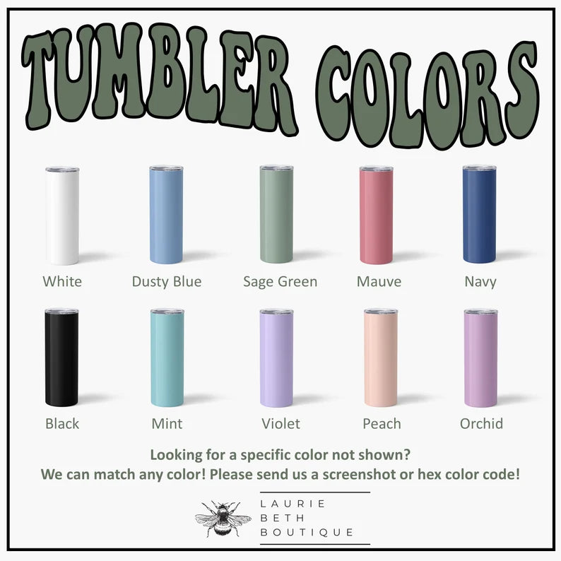 Custom Bridesmaid Tumblers – Personalized Wedding Party Gift