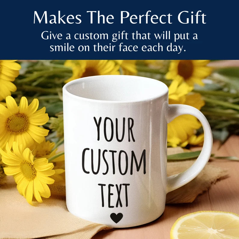 Personalized Name Mug – Custom Coffee Cup Gift for Women, Friends & Moms