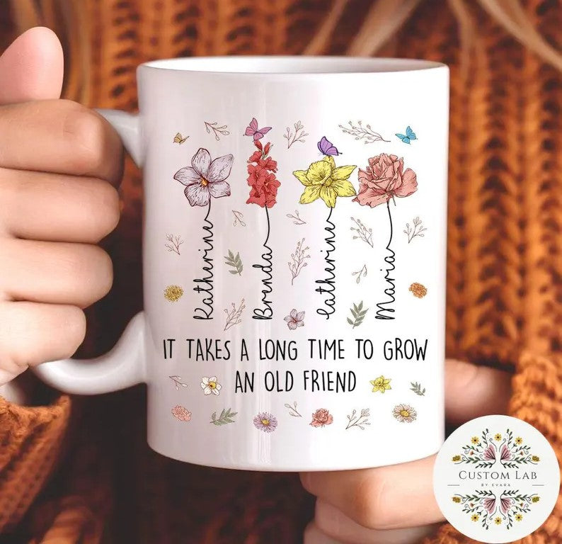 Best Friends Mug – Personalized with Names & Quote