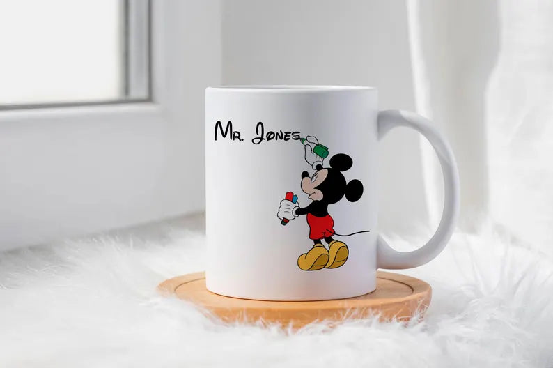 Personalized Mickey Style Name Mug – Custom Gift for Kids & Disney Fans