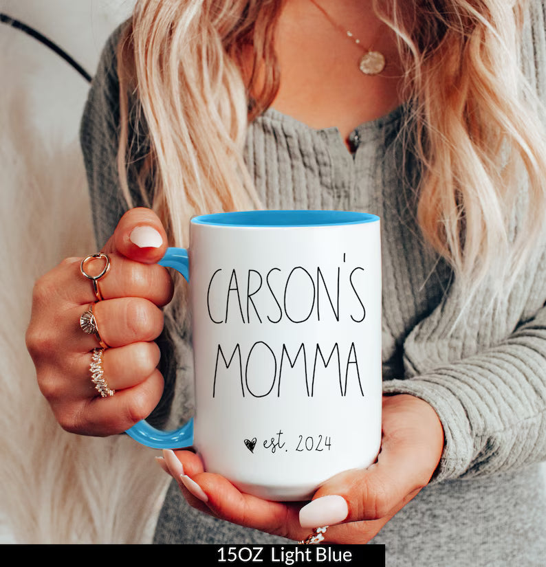 Mama Mug – Cute Ceramic Coffee Cup for New Moms or Mother’s Day Gift
