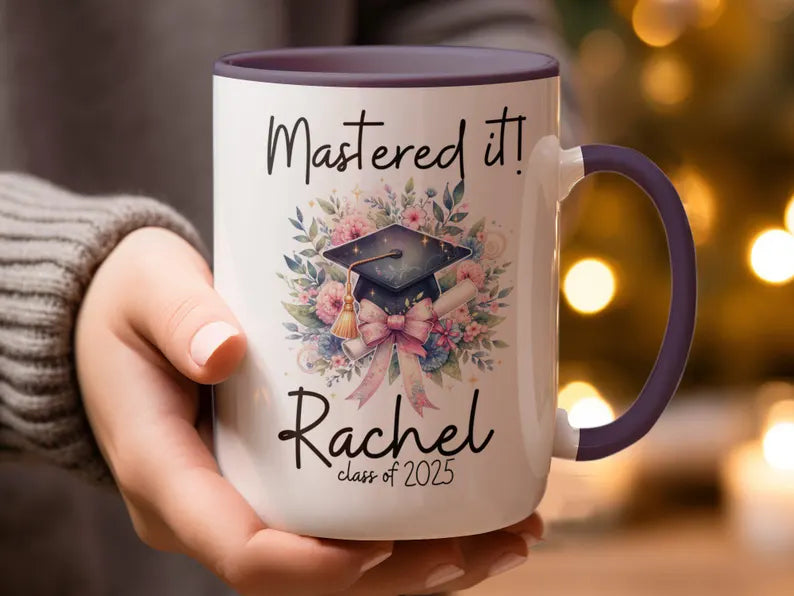 Master’s Degree Graduation Mug – Personalized Gift for Grads
