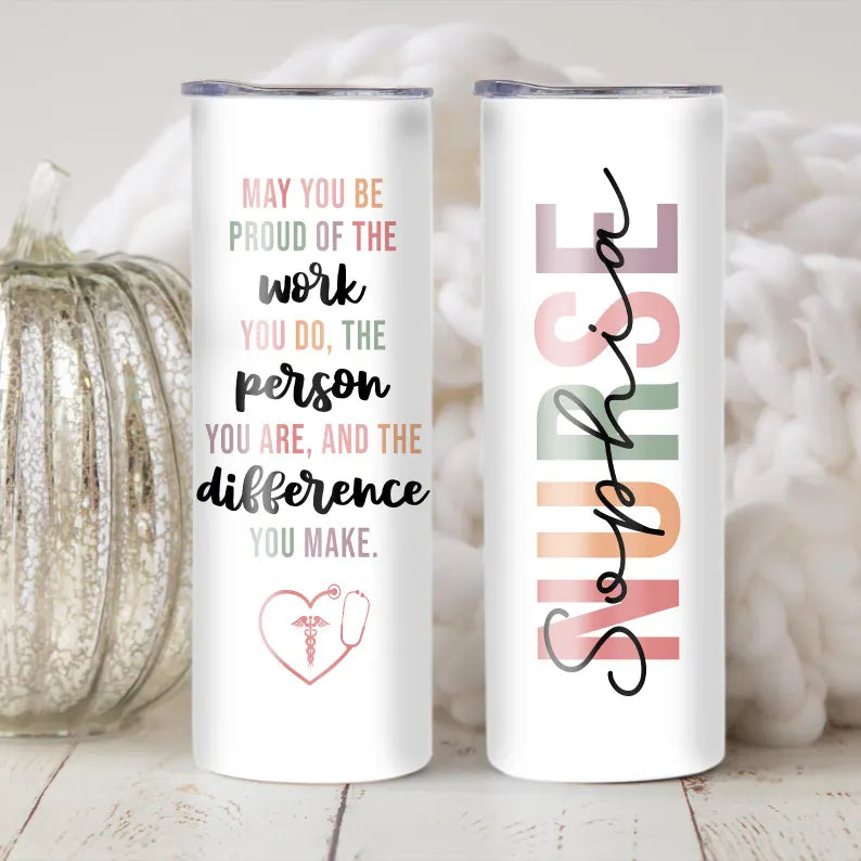 Motivational Tumbler – “Be Proud of Your Work” 20oz Custom Cup