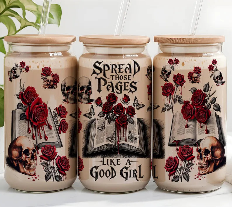 Smut Readers Glass Can Tumbler – 16oz Bold & Playful Cup