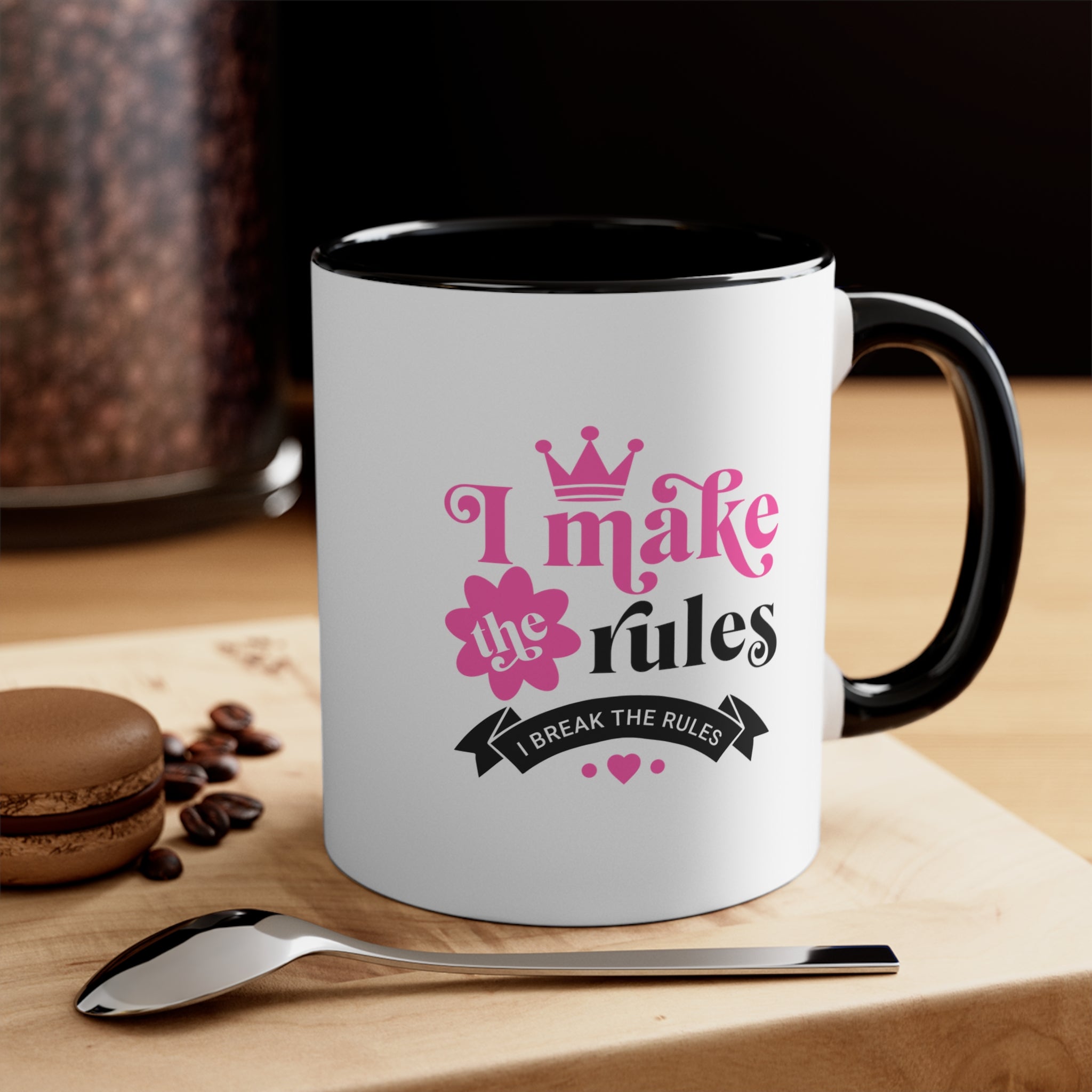 Rule Maker, Rule Breaker 11oz Mug – Bold Ceramic Coffee Mug with Stylish Design