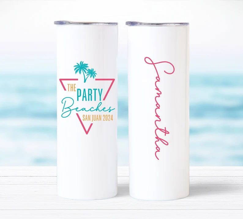 Custom Bestie Beach Trip Tumbler – Personalized Girls Getaway Cup