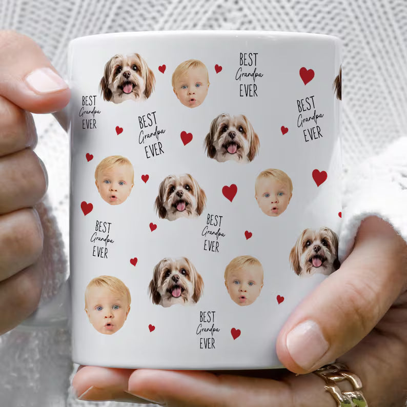 Custom Baby Face Mug – Personalized Photo Mug with Baby’s Face & Name