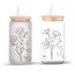 Personalized Birth Flower Cup – 16oz Custom with Names & Months