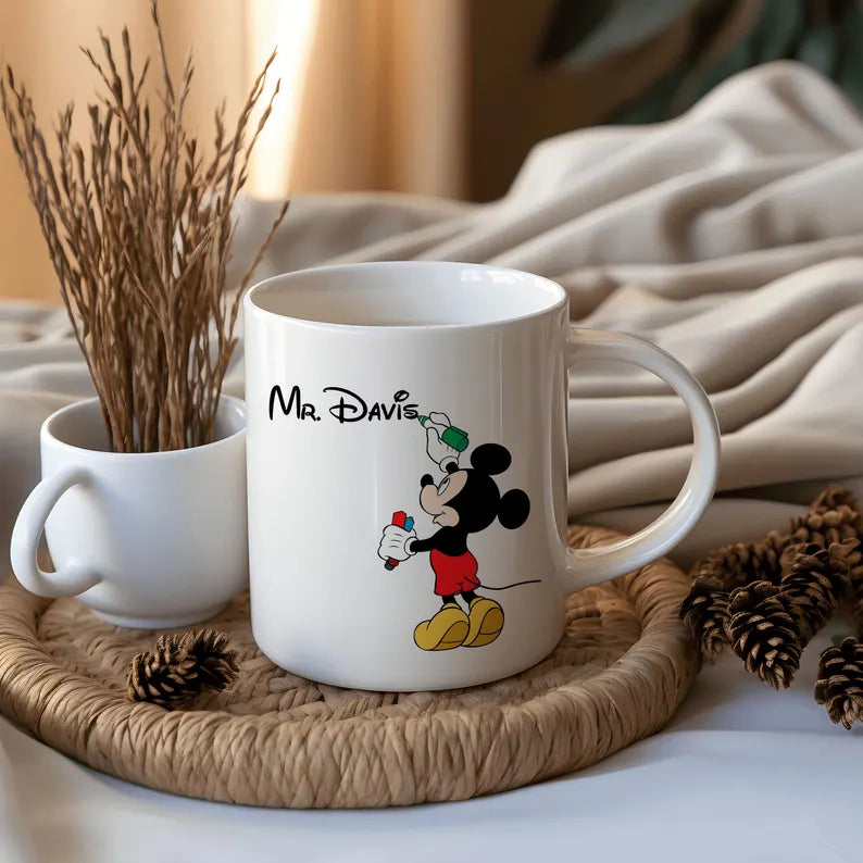 Personalized Mickey Style Name Mug – Custom Gift for Kids & Disney Fans