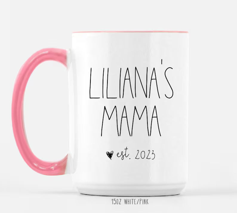 Mama Mug – Cute Ceramic Coffee Cup for New Moms or Mother’s Day Gift