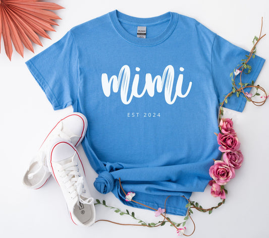 MIMI Shirt, Mom Shirt With Names, Personalized Mama T-shirt, Custom Mama Shirt, Mother's Day Shirt, Trendy mom shirt