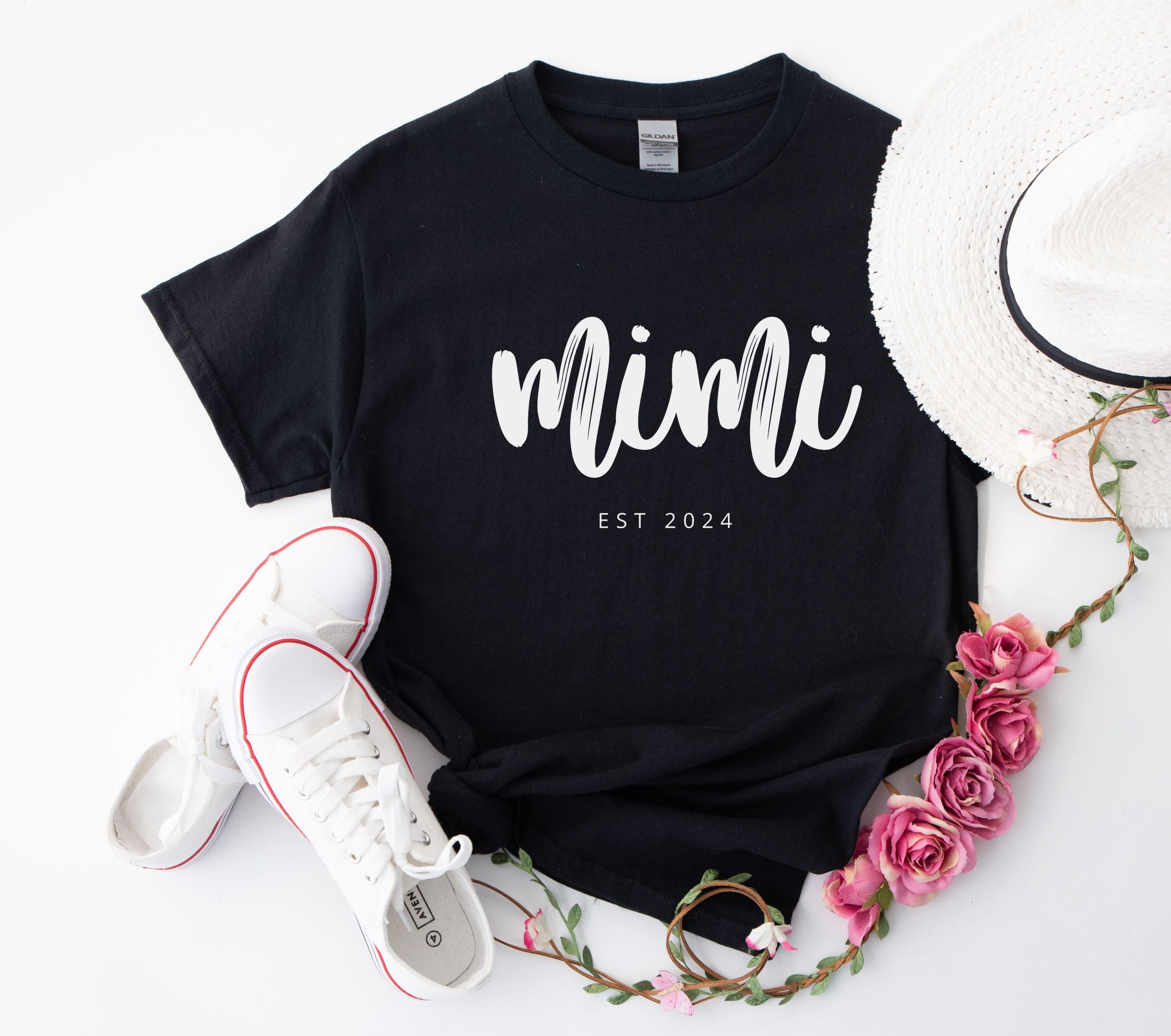 MIMI Shirt, Mom Shirt With Names, Personalized Mama T-shirt, Custom Mama Shirt, Mother's Day Shirt, Trendy mom shirt