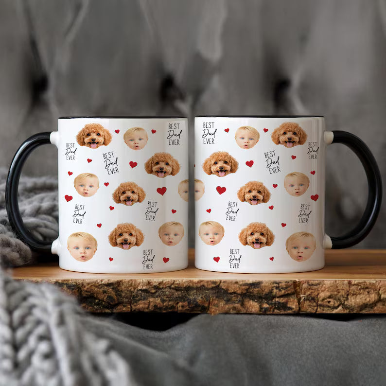 Custom Baby Face Mug – Personalized Photo Mug with Baby’s Face & Name