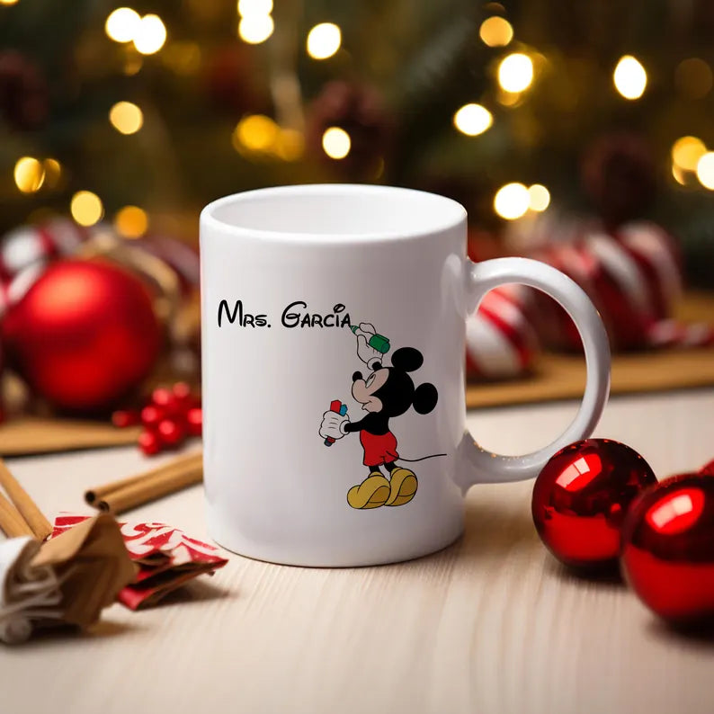 Personalized Mickey Style Name Mug – Custom Gift for Kids & Disney Fans